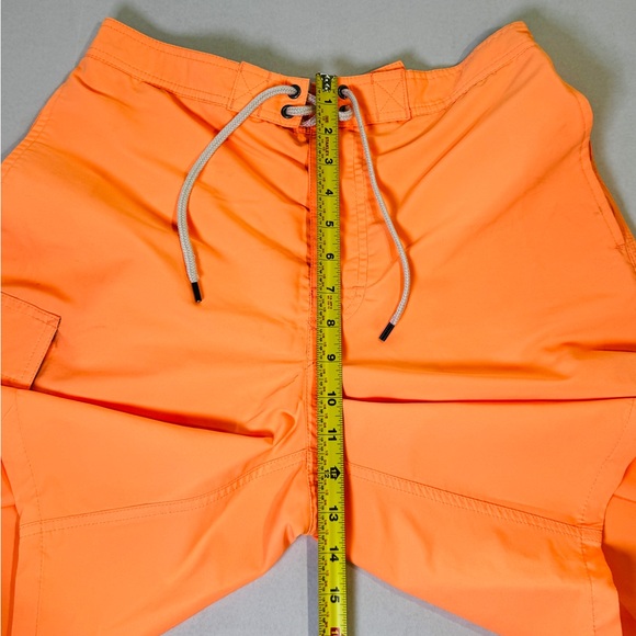 Polo Ralph Lauren Beach Swim Board Surf Shorts/Trunks Bright Orange Size M - Picture 13 of 13